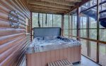 Hot Tub Located on Screened In Deck